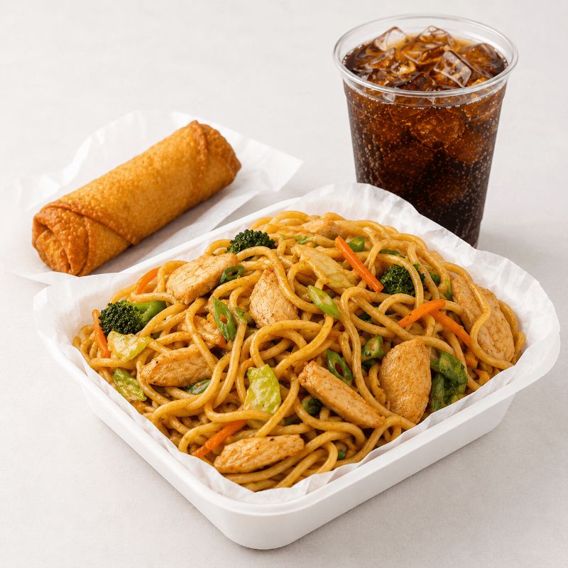 Chicken Lo Mein Combo 鸡肉捞面套餐